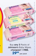 Johnson's Baby Wipes-Per Pack