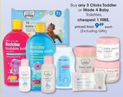 Clicks Toddler Or Made 4 Baby Toiletries(Excluding Gifts)-Each