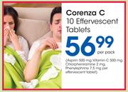 Corenza C 10 Effervescent Tablets-Per Pack