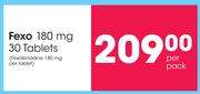 Fexo 180mg Fexofenadine 180mg/ Tablet-30 Tablets Per Pack