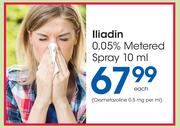 Liiadin 0.05% Metered Spray(Oxymetazoline 0.5mg Per ml)-10ml Each