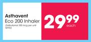 Asthavent Eco 200 Inhaler Salbutamol 100mcg/Unit Spray-Each