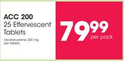 ACC 25 Effervescent Tablets-Per Pack
