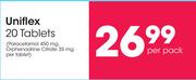 Uniflex 20 Tablets-Per Pack
