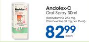 Andolex-C Oral Spray-30ml Each