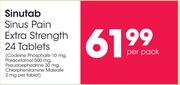 Sinutab Sinus Pain Extra Strength 24 Tablets-Per Pack