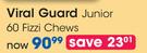 Viral Guard Junior 60 Fizzi Chews-Each