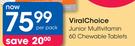 Viral Choice Junior Multivitamin 60 Chewable Tablets-Per Pack