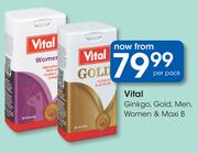 Vital Ginkgo, Gold, Men, Women & Maxi B-Per Pack