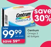 Centrum Omega 3 60 Softgels-Per Pack