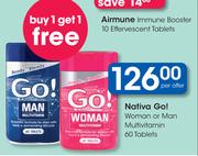 Nativa Go! Woman Or Man Multivitamin 60 Tablets-Per Offer