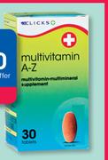 Clicks Multivitamin A-Z 90 Tablets-For 2