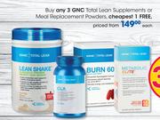GNC Total Lean Supplements Or Meal Replacement Powders-Each