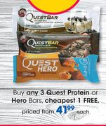 Quest Protein Or Hero Bars-Each