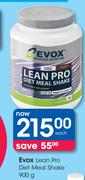 Evox Lean Pro Diet Meal Shake-900g Each