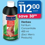Herbex Fat Burn Concentrate(Excl.Men's Products)-400ml Each