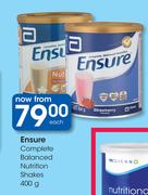 Ensure Complete Balanced Nutrition Shakes-400g Each