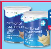 Clicks Nutritional Supplements-2 x 400g