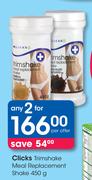 Clicks Trimshake Meal Replacement Shake-2 x 450g