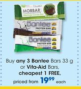 Bantee Bars-33g Or Vita Aid Bars-Each