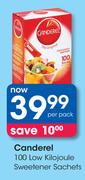 Canderel 100 Low Kilojoule Sweetener Sachets-Per Pack