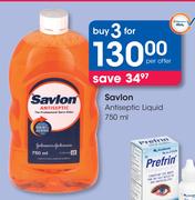 Savlon Antiseptic Liquid-3 x 750ml
