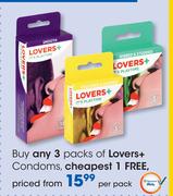 Lovers+ Condoms-Per Pack
