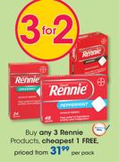 Rennie Products-Per Pack