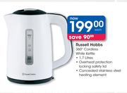 Russell Hobbs 360 Degree Cordless White Kettle-Each