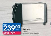 Safeway 2 Slice Stainless Steel Toaster-Each