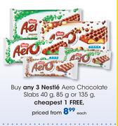 Nestle Aero Chocolate Slabs-40g, 85g Or 135g Each