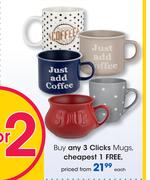 Clicks Mugs-Each