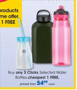 Clicks Selected Water Bottles-Each