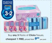 Clicks Tissues-Per Pack