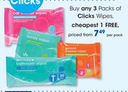 Clicks Wipes-Per Pack