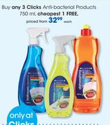 Clicks Anti Bacterial Products-750ml Each