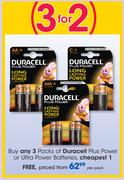 Duracell Plus Power Or Ultra Batteries-Per Pack