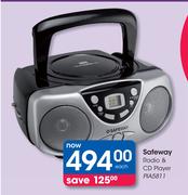 Safeway Radio & CD Player PIA5811-Each