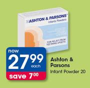 Ashton And Parsons Infant Powder-20's Each