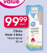 Clicks Made 4 Baby Nasal Spray-50ml Each