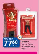 Medac Tummy Tucker Or Preggie Sock Black-Each