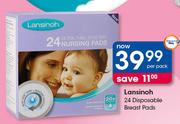 Lansinoh Disposable Breast Pads-24's Per Pack