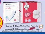 Clicks Mother Care Products (Excl. Stretch Mark Cream 200ml Or Nipple Cream 50ml)-Each