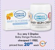Zinplex Baby Range Products-Each