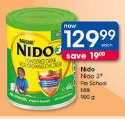 Nido 3+ Pre School Milk-900g Each