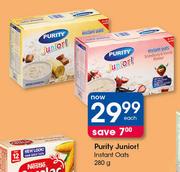 Purity Junior! Instant Oats-280g Each