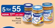 Purity Third Foods-5x200ml Per Offer