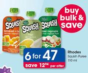 Rhodes Squish Puree-6x110ml Per Offer