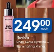 Revlon Rose, Glow Hydrate+Illuminating Primer-Each
