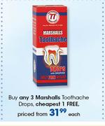 Marshalls Toothache Drops-Each